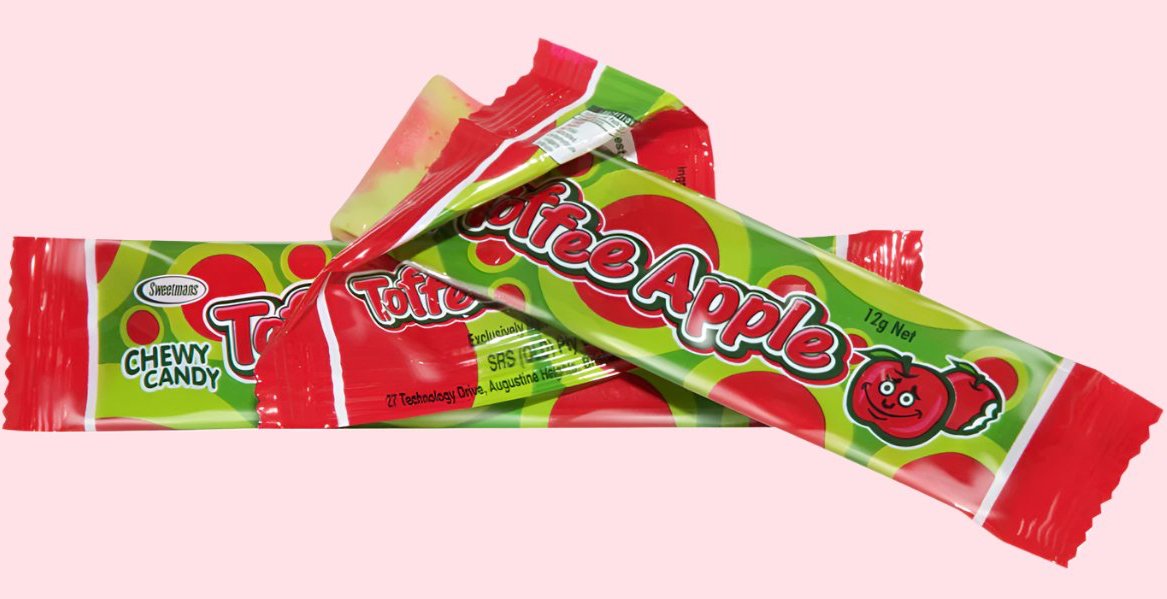 Toffee Apple Bars candy from Sugar Rush Dayboro