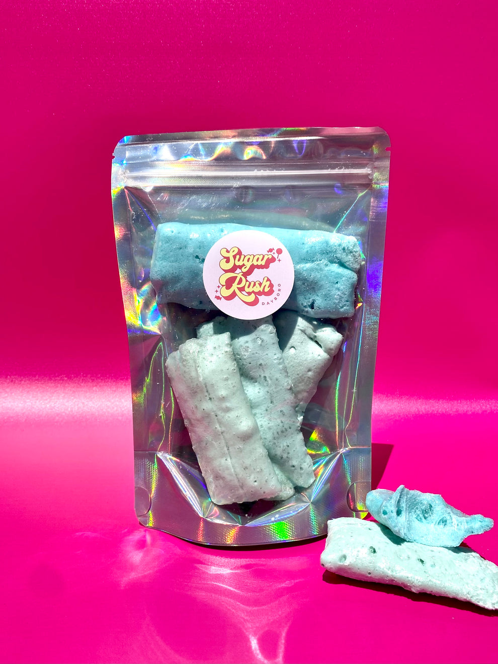 Freeze Dried Zombie Chews – Blue Raspberry | Sugar Rush Dayboro