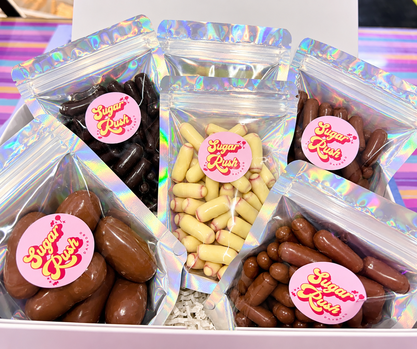 Chocolate Liquorice Bullets Gift Box – lolly gift box from Sugar Rush Dayboro