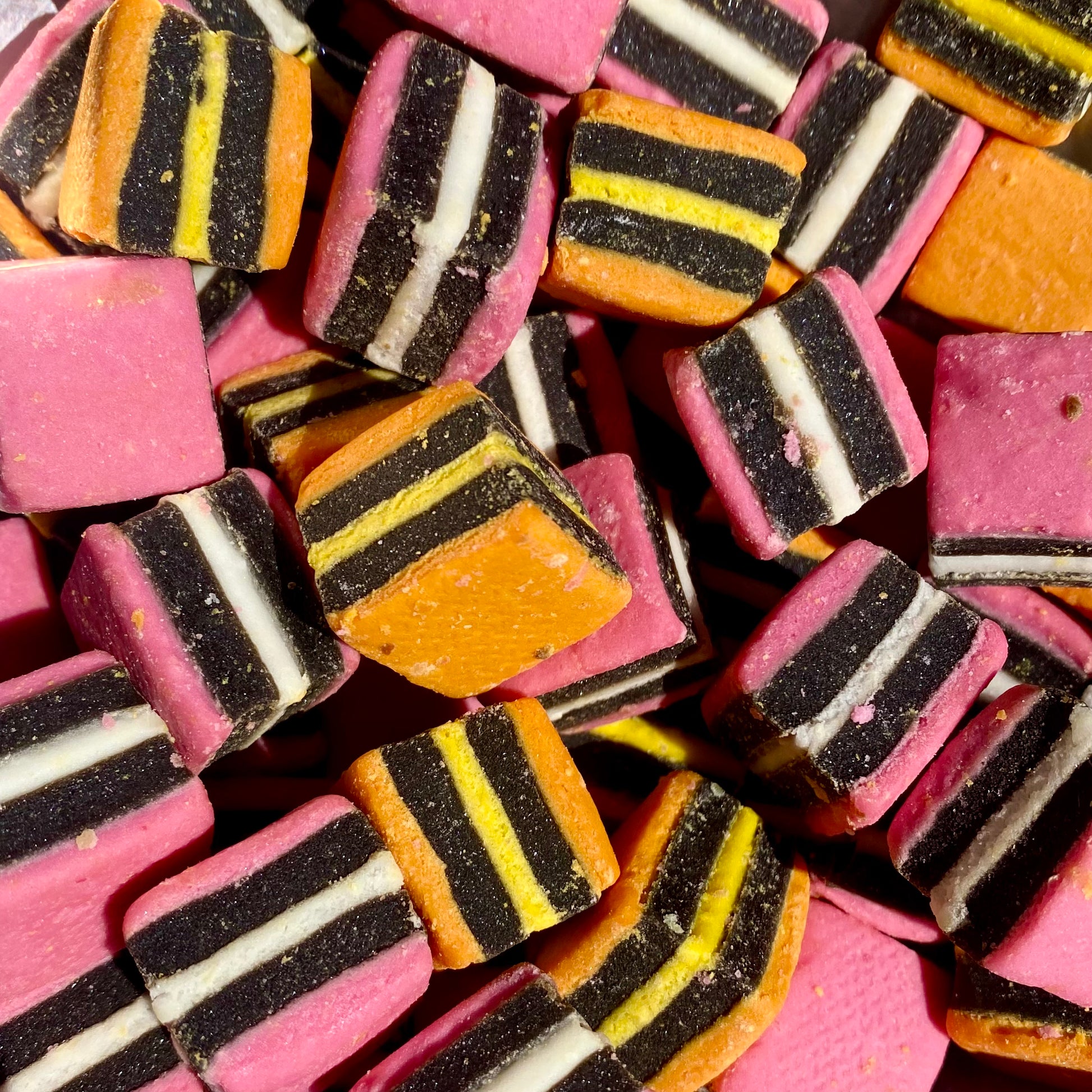 Licorice Allsorts candy from Sugar Rush Dayboro