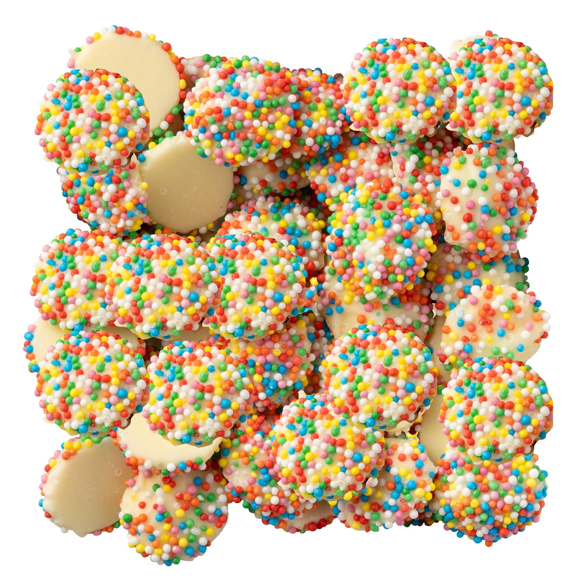 White Chocolate Freckles – chocolate lollies from Sugar Rush Dayboro